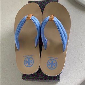 Tory Burch Flip Flops Blue size 8